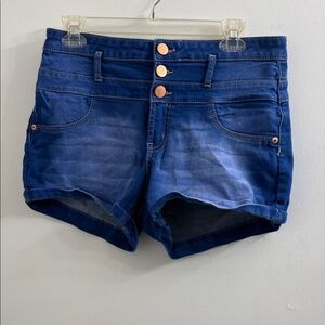 NOBO High Waist Blue Denim Shorts